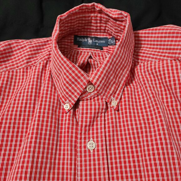 Ralph Lauren Blake Mens Button Up Multicolor Size Large Cotton Long Sleeve Logo - Picture 8 of 12